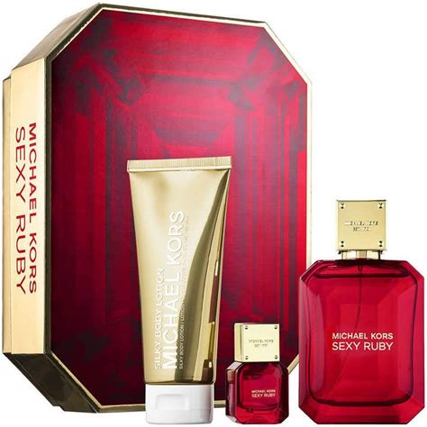 michael kors sexy ruby gift set|Michael Kors Sexy Ruby for Women 3 Piece Gift Set with Eau de .